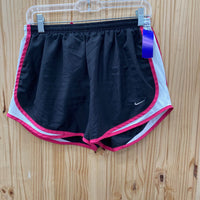 WOMENS NIKE SHORTS BLK/WHITE/PINK L