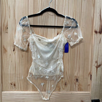 WOMENS STAR MESH BODYSUIT S