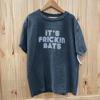 GIRLS ITS FRICKIN BATS GREY T-SHIRT 10 NWT