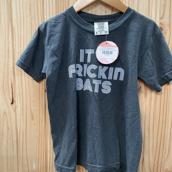 GIRLS ITS FRICKIN BATS GREY T-SHIRT 6 NWT