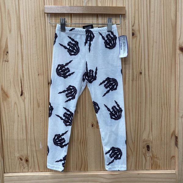 GIRLS BEAUTS&BEAUS SKELETON LEGGINGS NWT 4T