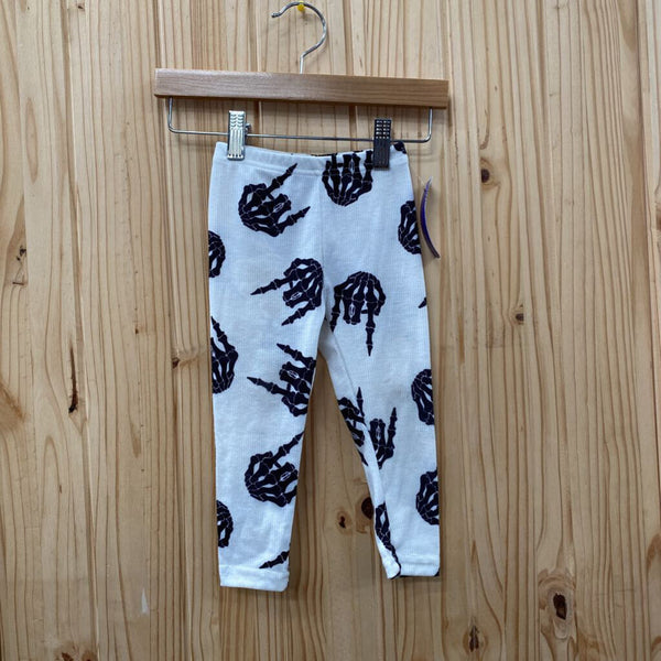 GIRLS BEAUTS&BEAUS SKELETON LEGGINGS NWT 18M