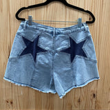 WOMENS WISTERIA LANE STARS SHORTS NWT L