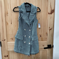 WOMENS JACKIE O TWEED MINI DRESSS NWT