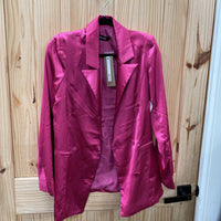 WOMENS DO+BE DK PINK BLAZER XS NWT