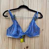 WOMENS VICTORIA SECRET BLUE LACE BRA 36C