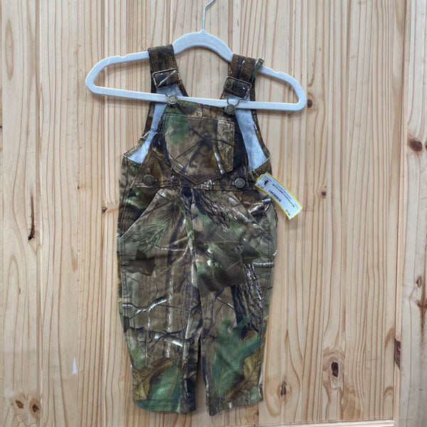 BOYS CAMO OVERALLS 6M