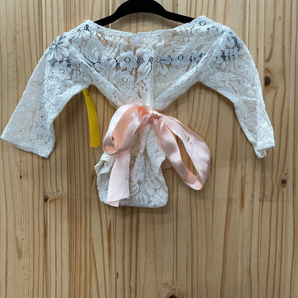 GIRLS LACE WHITE SHIRT 0/3M