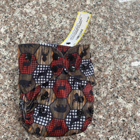 BOYS LITTLE BEAR TUSHIES CLOTH DIAPER W/INSERT W/DEER/BEAR/PLAID