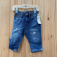 GIRLS OLD NAVY DENIM JEANS 3/6M