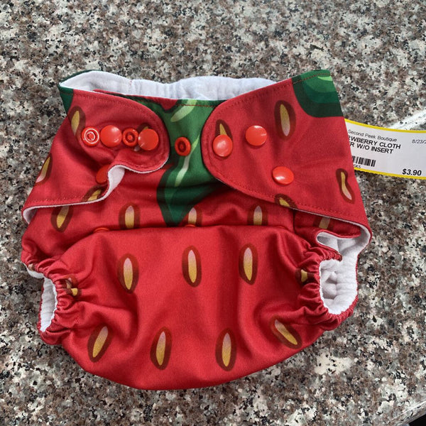 STARWBERRY CLOTH DIAPER W/O INSERT