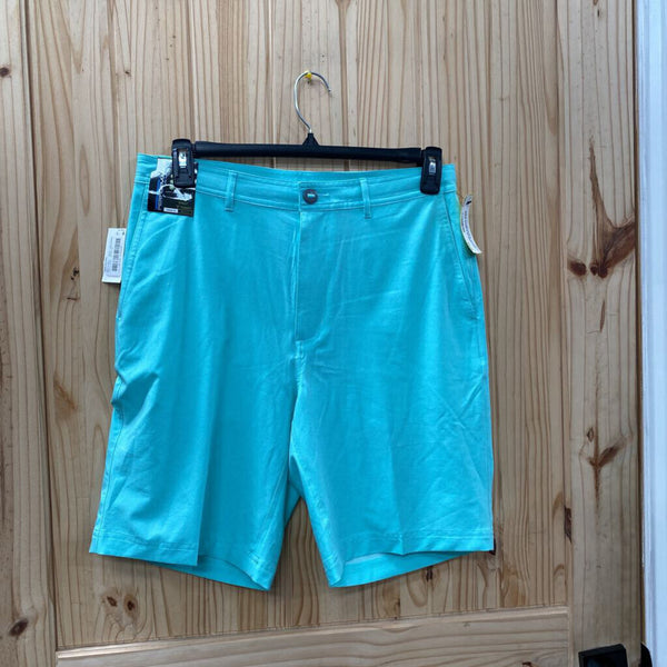 MENS ROUNDTREE & YORKE AQUA SHORTS 32 NWT