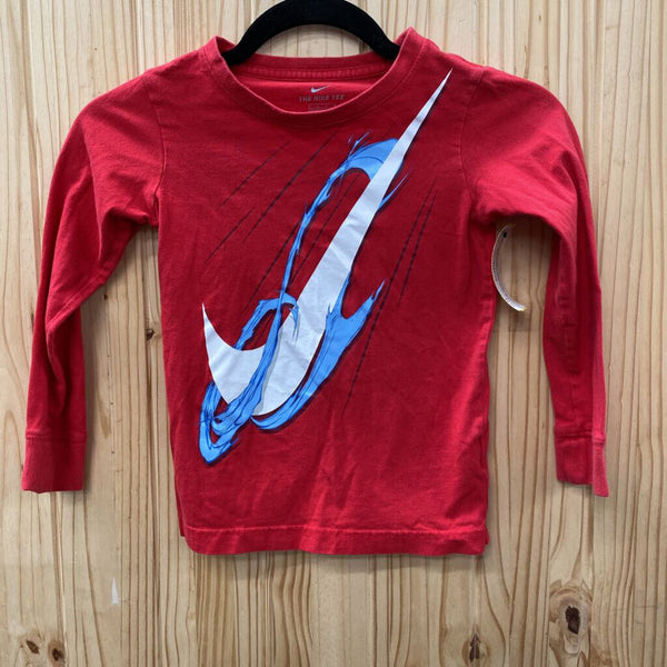 BOYS NIKE SHIRT LS RED/WHITE/SKY BLUE M 6