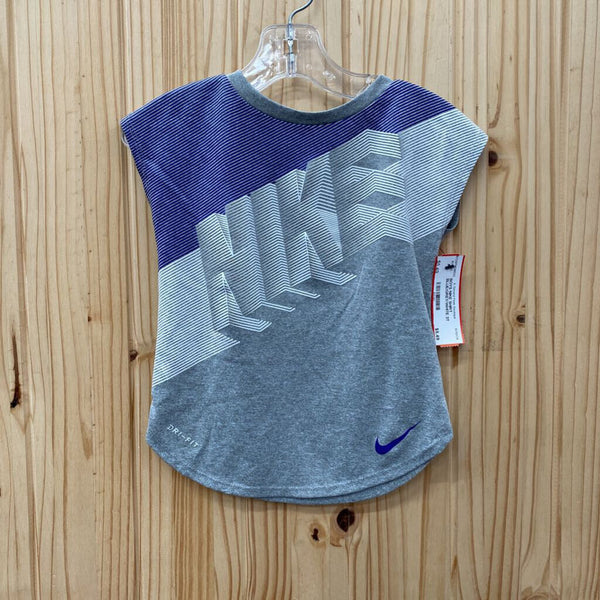 BOYS NIKE SHIRT BLUE/GREY/WHITE 3T