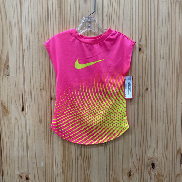 GIRLS NIKE SHIRT PINK/ORANGE/YEDLLOW 4