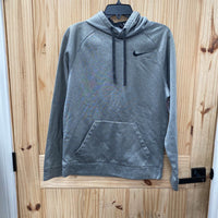 MENS NIKE HOODIE GREY/BLK S