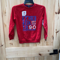 BOYS US POLO LS SHIRT RED/WHITE/BLUE M 8