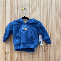 BOYS GAP DISNEY BLUE HOODIE W/MICKEY MOUSE 0/3M