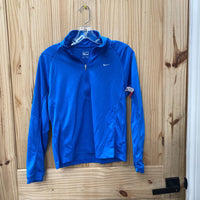 WOMENS NIKE PERFORMANCE LT BLUE/WHITE PULLOVER S