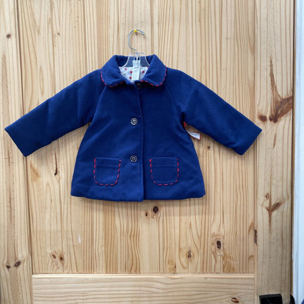 GIRLS LITTLE ME BLUE COAT 18M