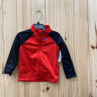 BOYS UNDER ARMOUR JACKET RED/BLK/BLUE 18M