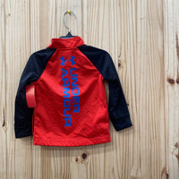 BOYS UNDER ARMOUR JACKET RED/BLK/BLUE 18M