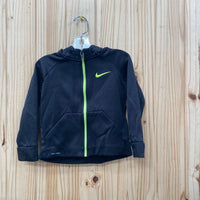 BOYS NIKE JACKET BLK/LIME 2T