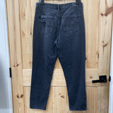 WOMENS AMERICAN EAGLE BLACK DENIM DIST. JEANS 10