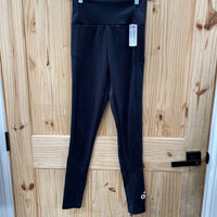 WOMENS ADIDAS LEGGINGS BLK/WHITE XS