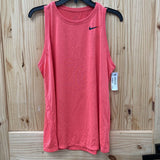 WOMENS NIKE TANK CORAL/BLK L NWT