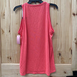 WOMENS NIKE TANK CORAL/BLK L NWT