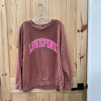 WOMENS VS PINK RUST/PINK SWEATSHIRT L