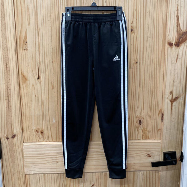 GIRLS ADIDAS BLK/WTE JOGGERS 7