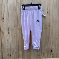 GIRLS NIKE PANTS PINK/WHITE/BLK 2T