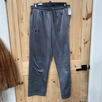 MENS UNDER ARMOUR DK GRY SWEATS L