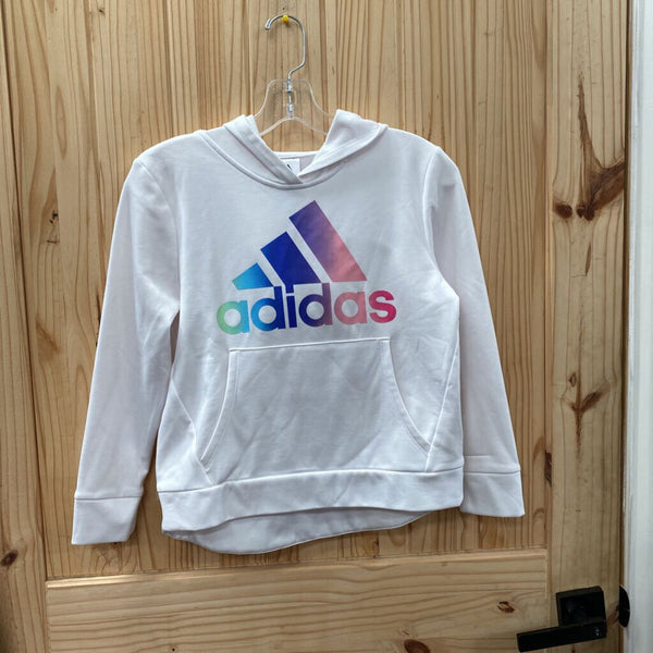 GIRLS ADIDAS HOODIE WHITE/PURPLE/PINK/BLUE L 14