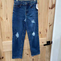 GIRLS EVSIE DK DENIM DIST. JEANS 10 LONG