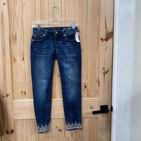 GIRLS MISS ME DK DENIM JEANS 14