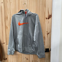 MENS NIKE HOODIE GREY/ORANGE XL