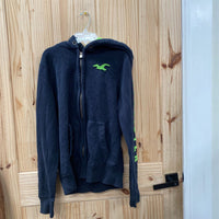 MENS HOLLISTER JACKET NAVY BLUE/LIME M