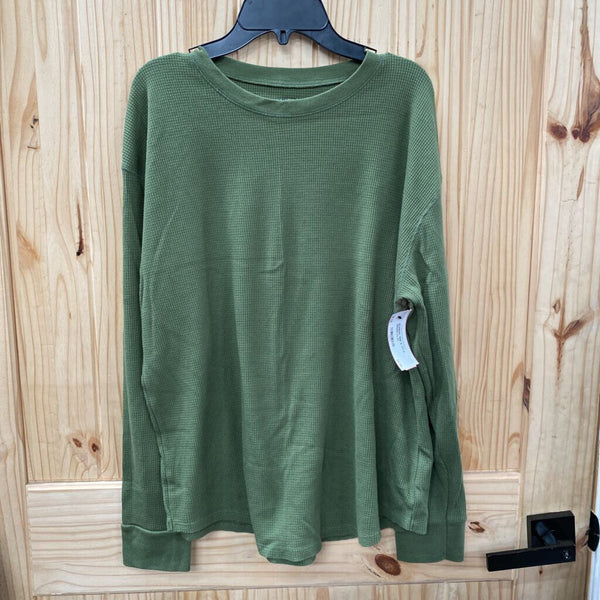 WOMENS TIME & TRUE GREEN LS 2X