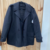 EXPRESS MENS PEACOAT BLACK XL