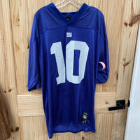 MENS MANNING JERSEY #10 BLUE/WHITE L