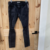 MENS PACSUN BLACK DENIM DIST. JEANS 30X32