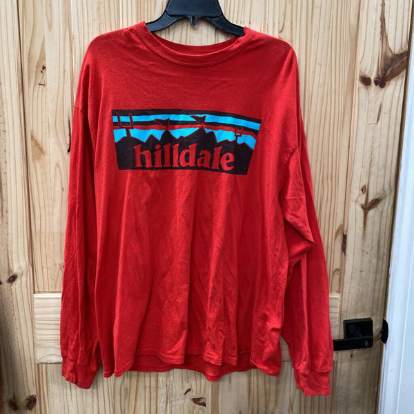 WOMENS HILLDALE RED LS XL