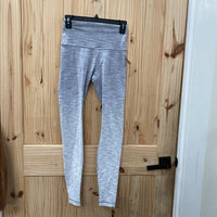 WOMENS LULULEMON LT GREY LEGGINGS 4 (PAINT SPOT)