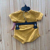 LITTLE ONE SHOP 2PC SET MUSTARD 0/3M