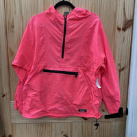 WOMENS L.L. BEAN NEON PINK .25 ZIP PULLOVER M