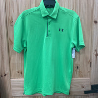 MENS UNDER ARMOUR SHIRT LIME/GREY M