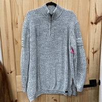 MENS OUTPOST MAKERS LT GREY SWEATER XL